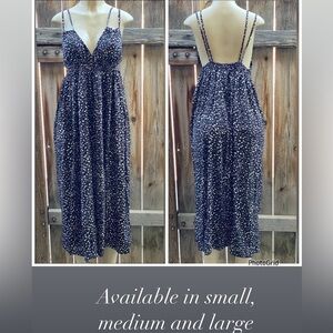 Maxi dress in black available in small, medium and large